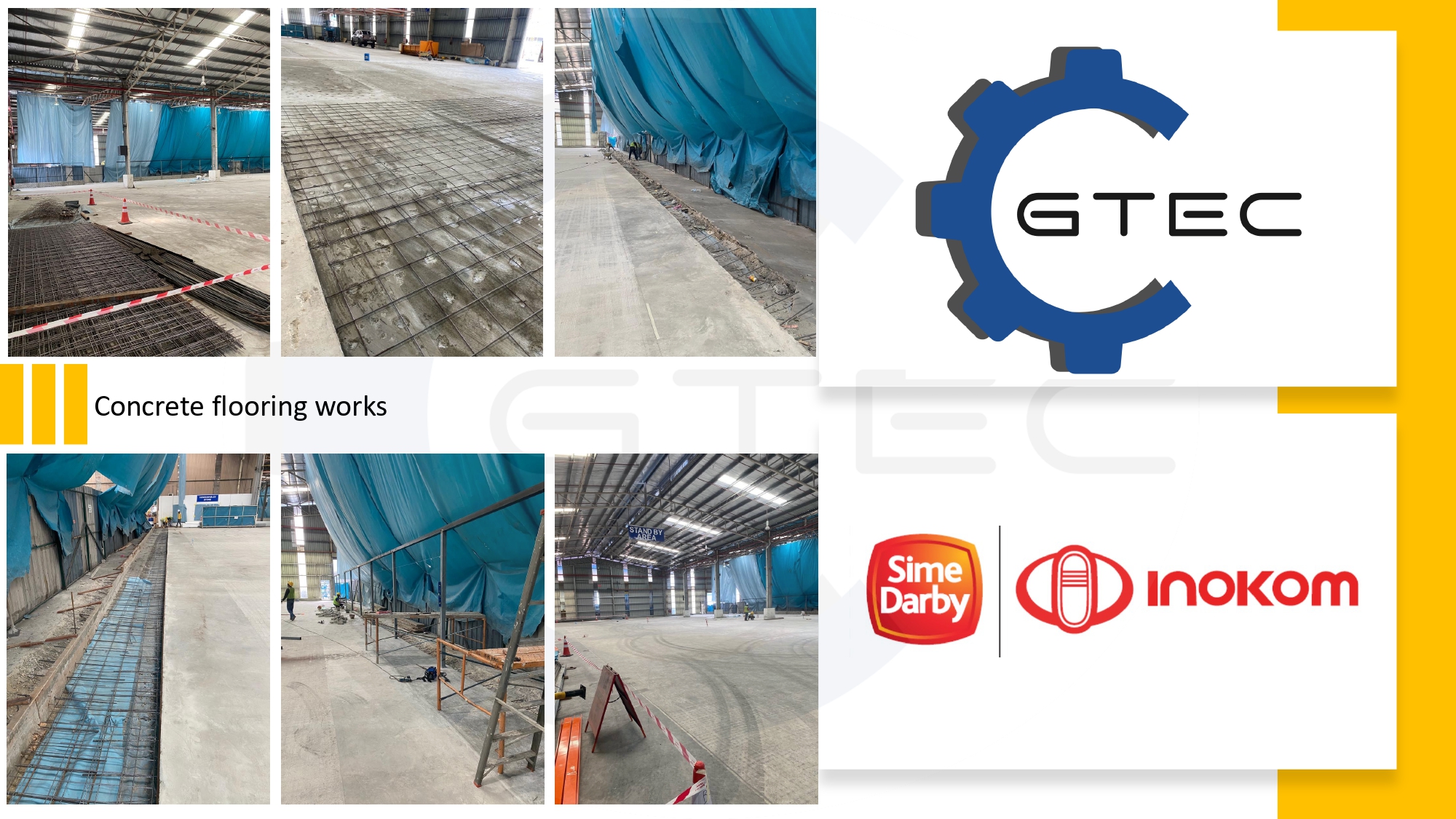 Concrete flooring works